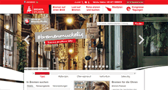Desktop Screenshot of bremen-tourismus.de