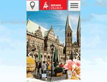Tablet Screenshot of bremen-tourismus.de